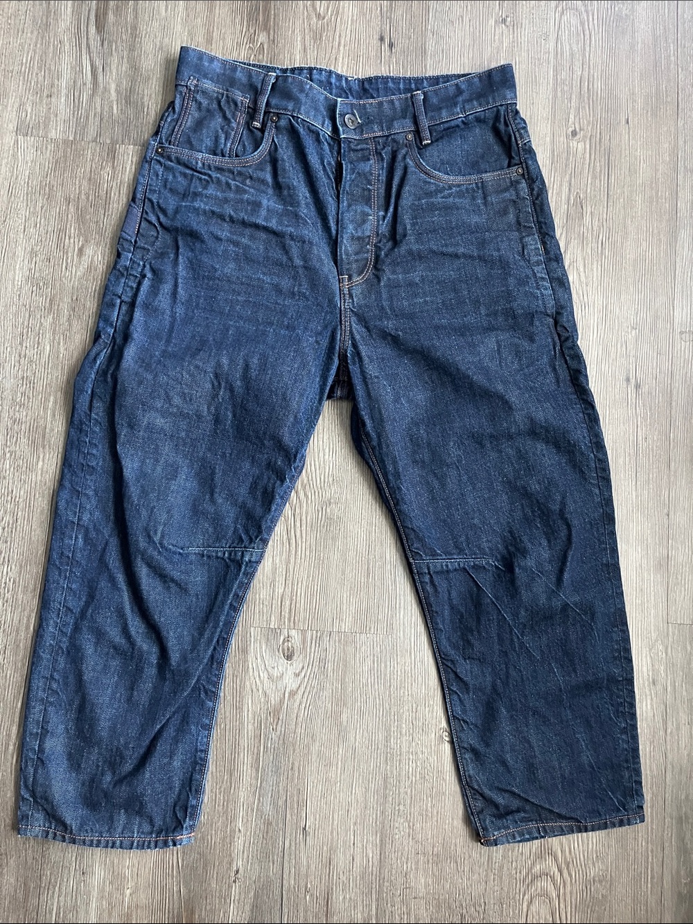 G-STAR Relaxed Fit Dark Blue Denim Jeans/Shorts